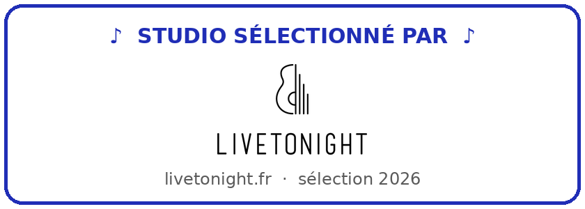Studio sélectionné par LiveTonight
